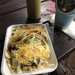 Carne guisada and barbacoa tacos...