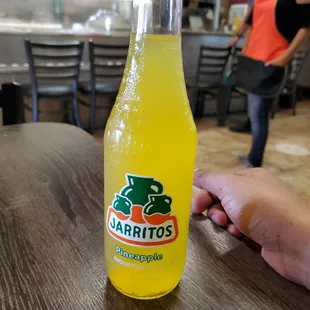 a bottle of orange juice