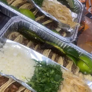 a variety of tacos