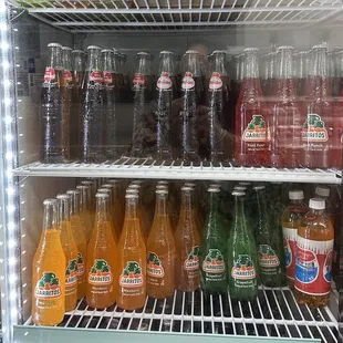 a fridge full of drinks