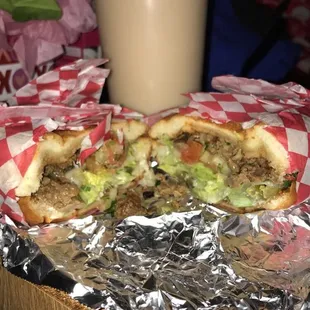 Carne asada torta and horchata it was the best!