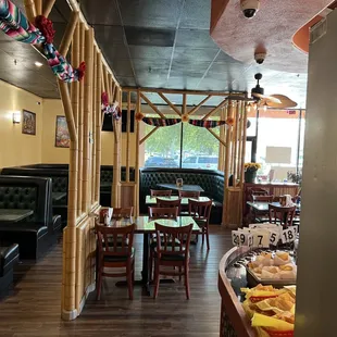 the interior of a restaurant