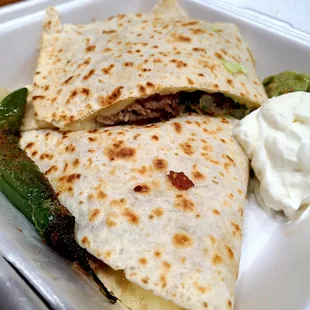 Carnitas quesadilla