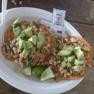 2 Tostadas de Camaron