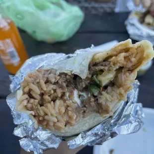 Al pastor burrito