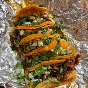 tacos on foil