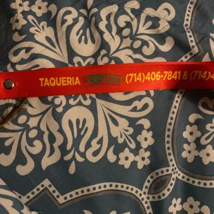 The guy who took my order is a nice guy. He gave me this lanyard on my first time going.