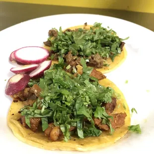 Asada and Al Pastor Taco.