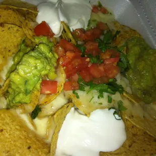 Veggie nachos