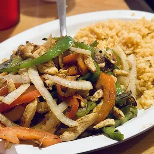 Chicken Fajitas Lunch