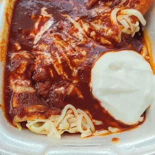 Cheese enchilada