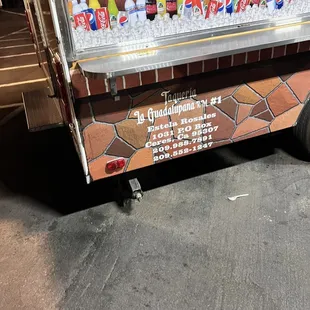 the side of a food truck