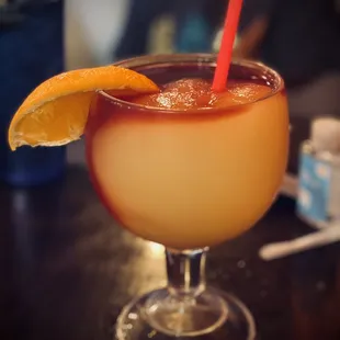 Frozen Margarita with Sangria.