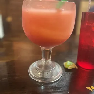 Frozen margarita with Sangria (I had already stirred it)