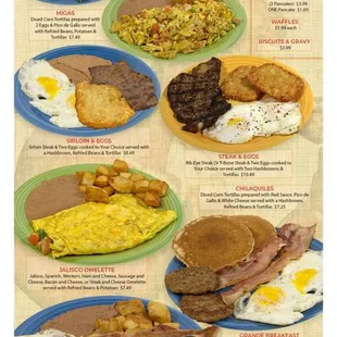 a menu for a mexican restaurant