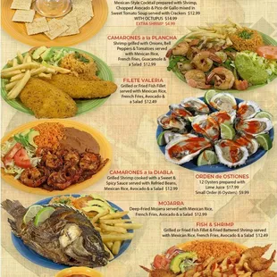 a menu for a mexican restaurant
