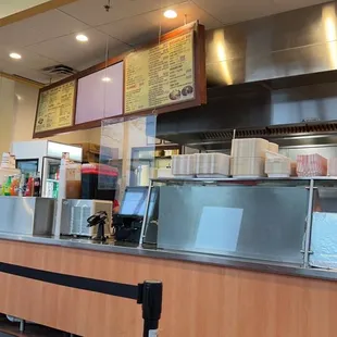the counter area