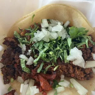 Chorizo taco