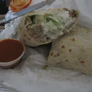 Steak Burrito - Inside