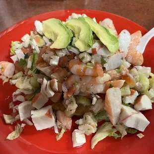 Seafood Tostada
