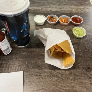 Self serve chips and salsa