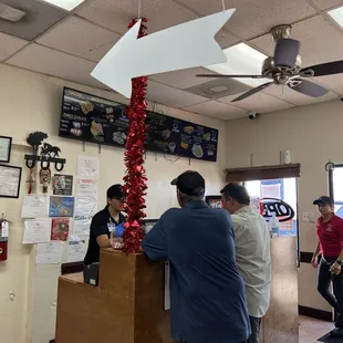 order your food upon entering