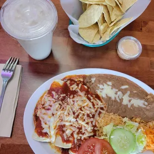Disgusting enchiladas and horrible Horchata