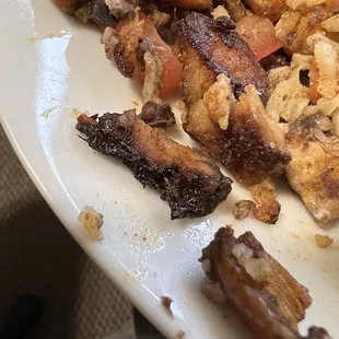 Burnt chicken
