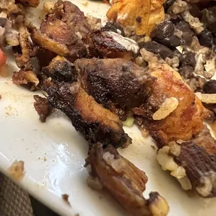 Burnt chicken