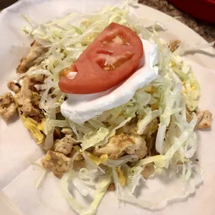 Chicken tostada