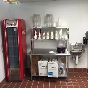 a view of a kitchen