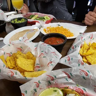 Free salsa and chips