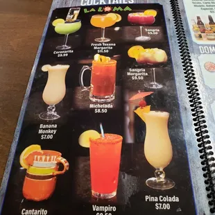 Cocktail Menu