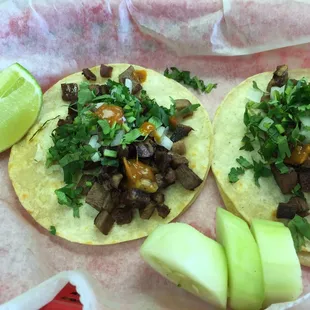 Beef Tongue Tacos
