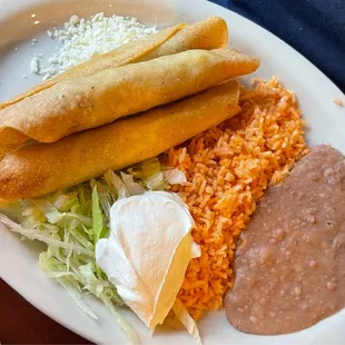 Chicken Flautas they&apos;re HUGE (also comes with guacamole!)