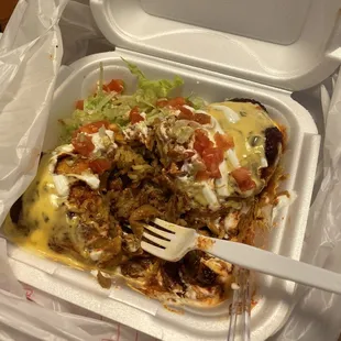 Pastor wet burrito, after I started tearing it apart