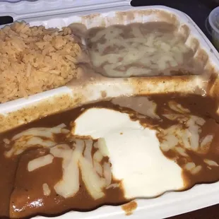 Beef enchiladas