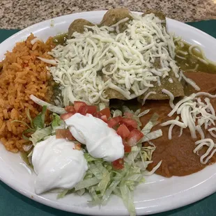 Ground beef enchiladas dinner