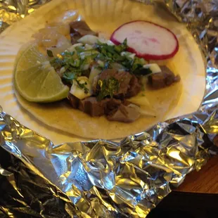 Lengua Taco $1.25