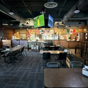 Dining Area, Counter and Bar on the Right