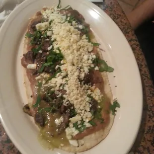 Huarache with fajita.. very good!