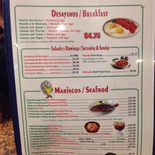 menu, sushi and sashimi