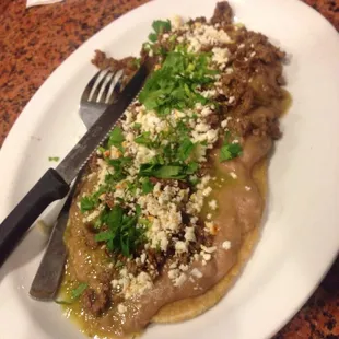Huarache de asada