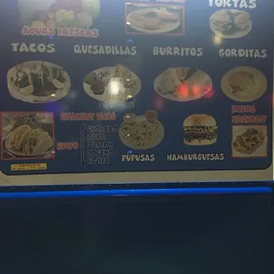 Menu Items