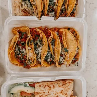 Tacos &amp; quesadilla