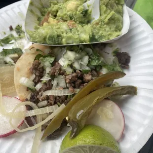 Asada Tacos with Guacamole