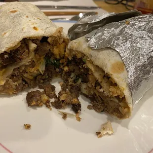 Steak burrito