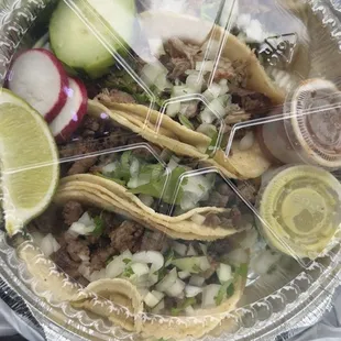 Carne asada and carnitas