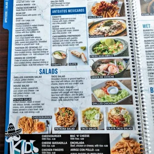 This is Page 2 of their main menu.  Photo taken February 11, 2023.