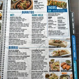 This is Page 3 of their main menu.  Photo taken February 11, 2023.